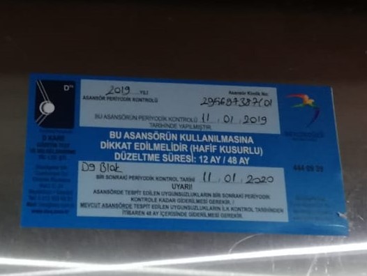 ASANSÖR FENNİ MUAYENELERİ YAPILIYOR