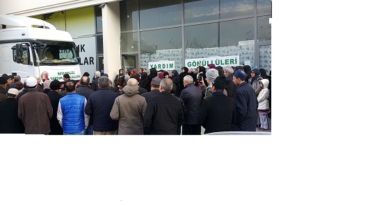 HALEP İÇİN YARDIMLAR YOLA ÇIKTI